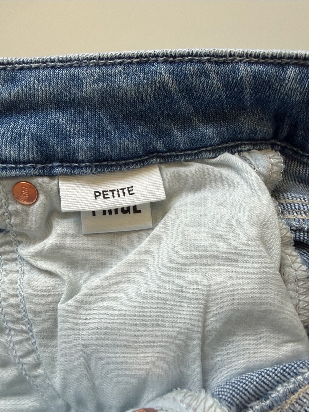 Paige Petites High Rise Laurel Canyon Jeans in Monaco Mist Sz 24 - Picture 14 of 15